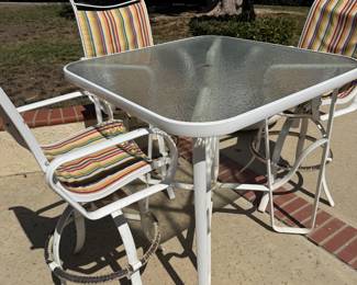 BISTRO TABLE W/3 CHAIRS $120.00