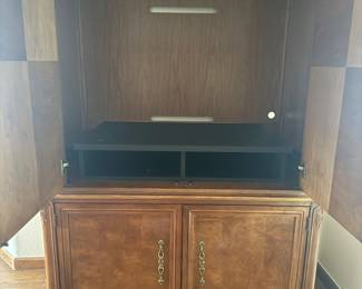 INSIDE OF TV CABINET