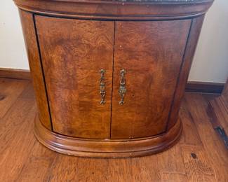 THOMASVILLE MARBLE TOP NIGHTSTAND X2 $600.00