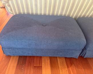 45" BLUE OTTOMAN $20.00 (2) AVAILABLE
