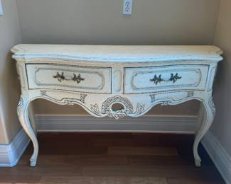 FRENCH PROVINCIAL CONSOLE TABLE 5'X34"X18" $225.00