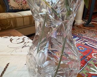 American Brilliant Cut Glass Vase