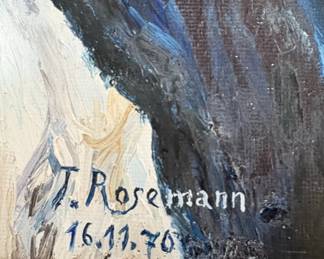 Oil Painting of Seaman by T. Rosemann