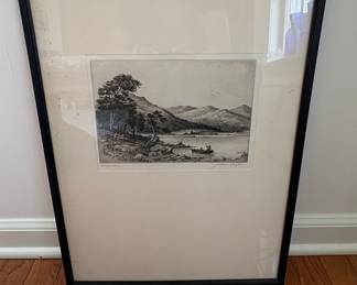 Jackson Simpson Etching, The Gareloch
