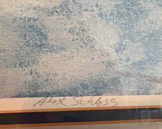 Alex Schloss Signed Print