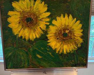 Sunflower Oil Painting, 1993