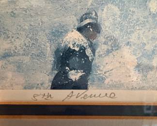 Guy Carleton Wiggins Artist Proof Winter Cityscape Print