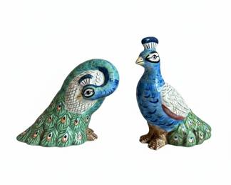 Tracy Porter The Artesian Road Collection Peacock Salt and Pepper Shakers
