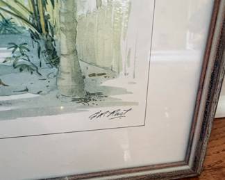 G.K. Rust Tropical Beach Watercolor Print