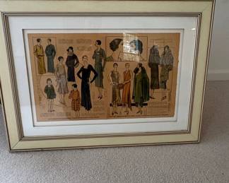 Vintage 1920s French Fashion Magazine Print - Le Petit Echo de la Mode