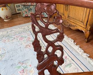 Chinese Rosewood Horseshoe Back Armchair