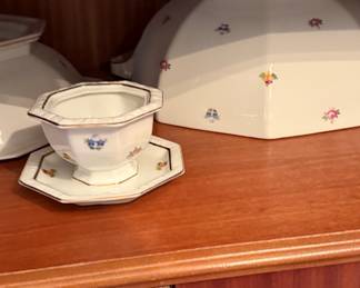 Rosenthal Maria Floral Porcelain Sugar Bowl and Creamer Set