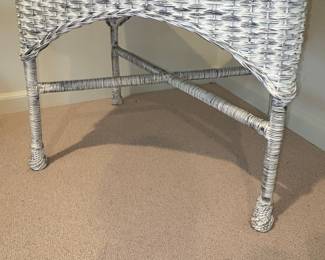 Wicker Accent Side Table