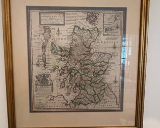 Herman Moll A New and Correct Map of Scotland and the Isles