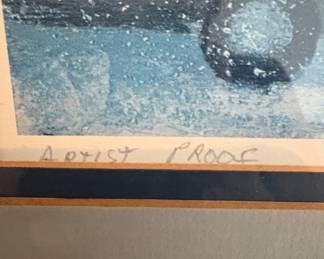 Guy Carleton Wiggins Artist Proof Winter Cityscape Print