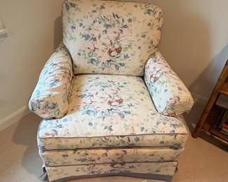 Floral Upholstered Armchair - Chintz Style