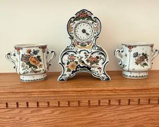 Delft Mantel Clock