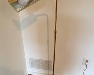 Mid-Century Modern Brass Pharmacy Floor Lamp