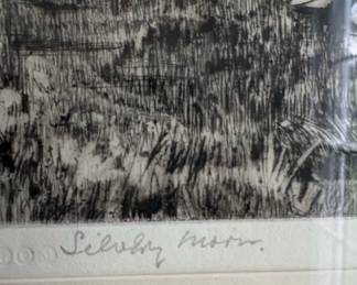 A. Watson Turnbull Etching 'Silvery Morn'