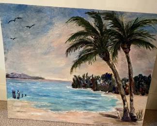 Coastal Landscape Oil Painting