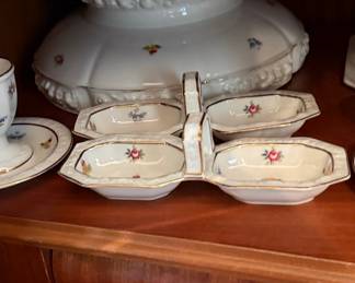 Rosenthal Maria Floral Porcelain Sugar Bowl and Creamer Set