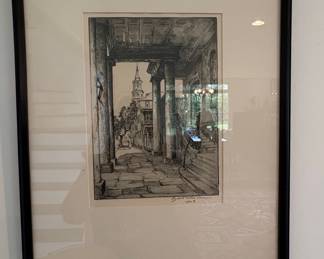 Elizabeth O'Neill Verner Charleston Street Scene Print