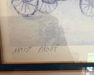 Alex Schloss 'The Plaza' Artist Proof Lithograph