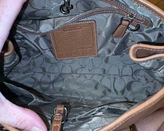 Coach Leather Tote Bag