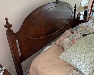 Vintage Ethan Allen Mahogany Finish Headboard