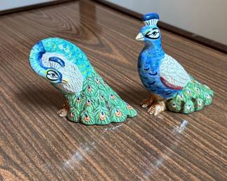 Tracy Porter The Artesian Road Collection Peacock Salt and Pepper Shakers