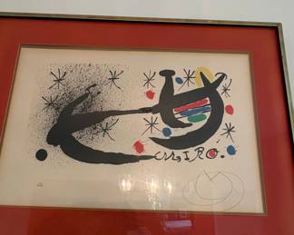 Joan Miró "Homenatge a Joan Prats" Lithograph