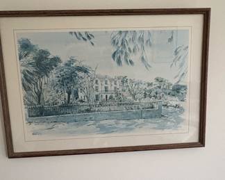 G.H. Rust Watercolor Painting, 1977