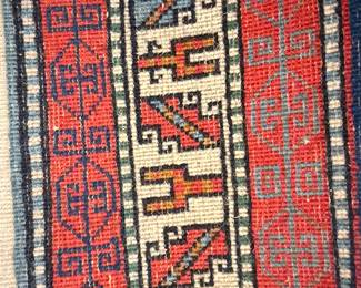 Hand-Knotted Wool Kazak Rug