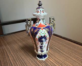Royal Crown Derby Imari Pattern Vase with Lid
