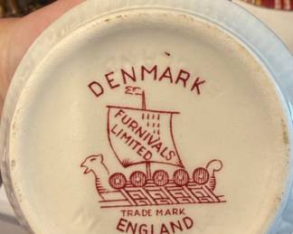 Furnivals Limited Denmark Pattern Creamer and Sugar Set