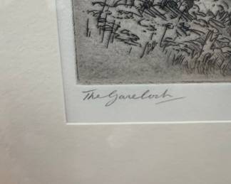 Jackson Simpson Etching, The Gareloch