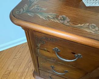 French Provincial Hand-Painted Chest of Drawers