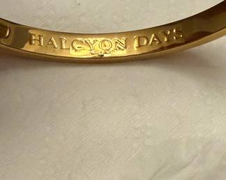 Halcyon Days Chain Link Enamel Bangle Bracelet