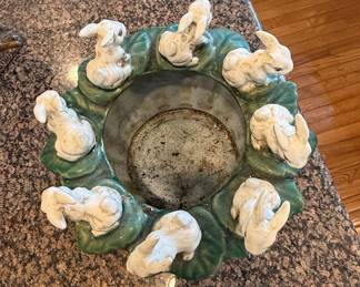 L'Excentricité Ceramic Rabbit Basket Planter
