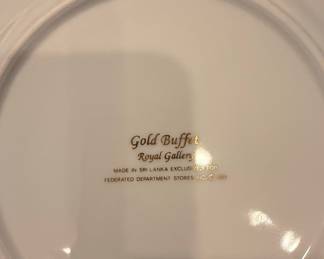 Royal Gallery Gold Buffet Faberge Egg Salad Plate