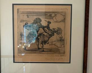 Etching of Duelists by G. 89