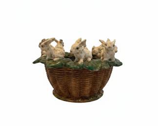 L'Excentricité Ceramic Rabbit Basket Planter
