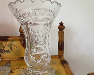 Cut Crystal Vase