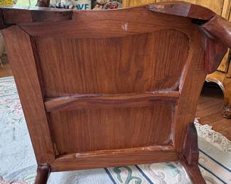 Chinese Rosewood Horseshoe Back Armchair
