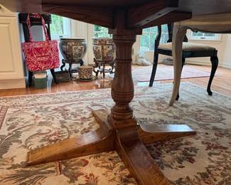 Oak Pedestal Dining Table