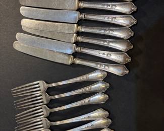 Monogram forks and knives