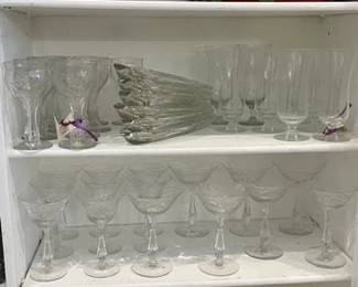 Assorted Crystal and Reindeer Plates