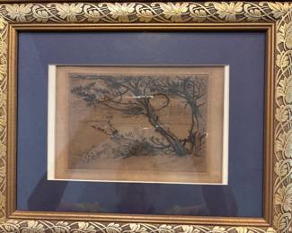 Framed Vintage Etching
