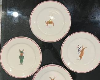 Vintage Rein Deer Plates