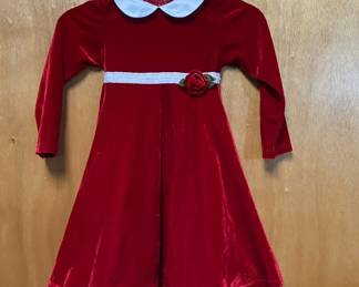 Vintage Sophie Rose Childrens Holiday Dress Size 5 No Gf Iffy G Egg